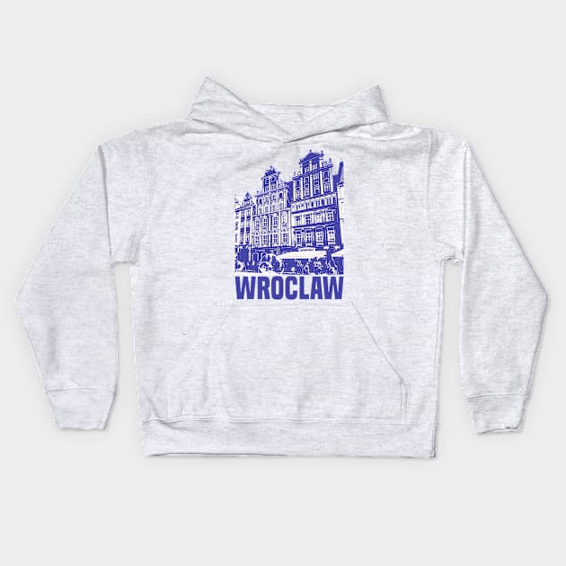 Wroclaw Kids Hoodie by Den Vector